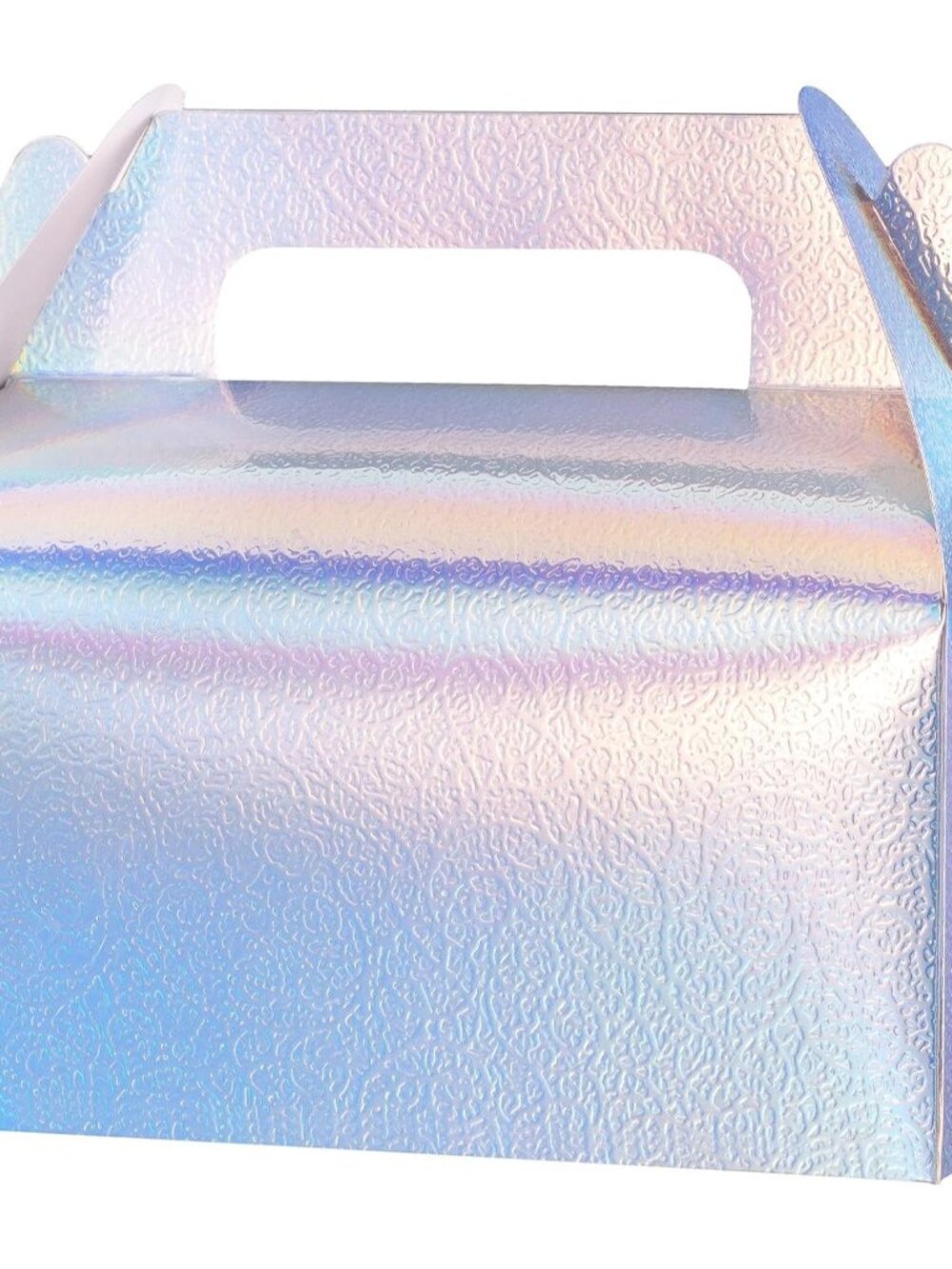 30 Pack Iridescent Party Favor Bag Boxes, Goodie Favor Boxes for Treats Cookies